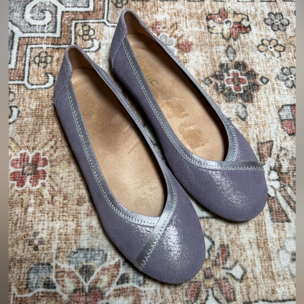 Vionic Lavender Caroll Ballet Flat Shoes Size 7